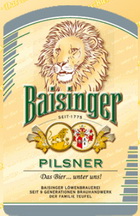 Logo Baisinger Pilsner