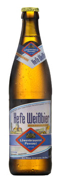 Logo Löwenbrauerei Passau Hefe Weißbier Alkoholfrei