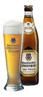 Logo Hessisches Löwenbier „hefe-weizen“