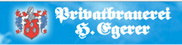 Logo Privatbrauerei und Mineralbrunnenbetrieb H.Egerer