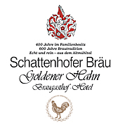 Logo Schattenhofer Bräu Goldener Hahn