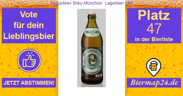 ᐅ Augustiner Brau Munchen Lagerbier Hell Platz