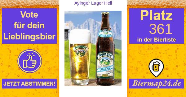 Ayinger Lager Hell I 0,5l - Monarchia Beerclub